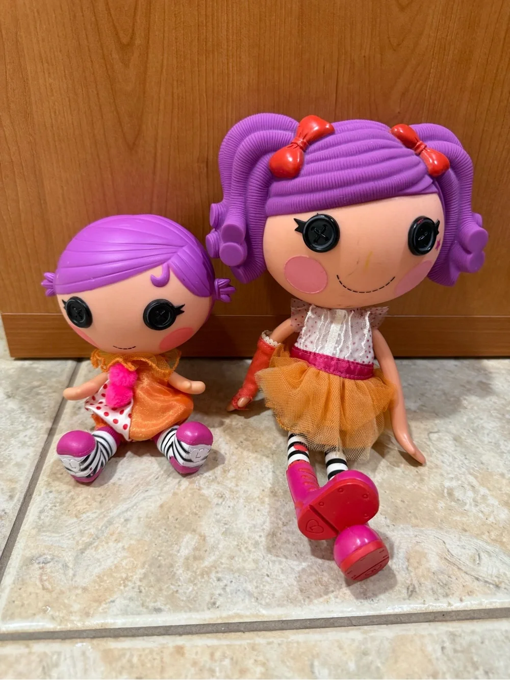 Lalaloopsy Sisters Peanut Big Top & Squirt Lil’ Top - 2 Doll Set
